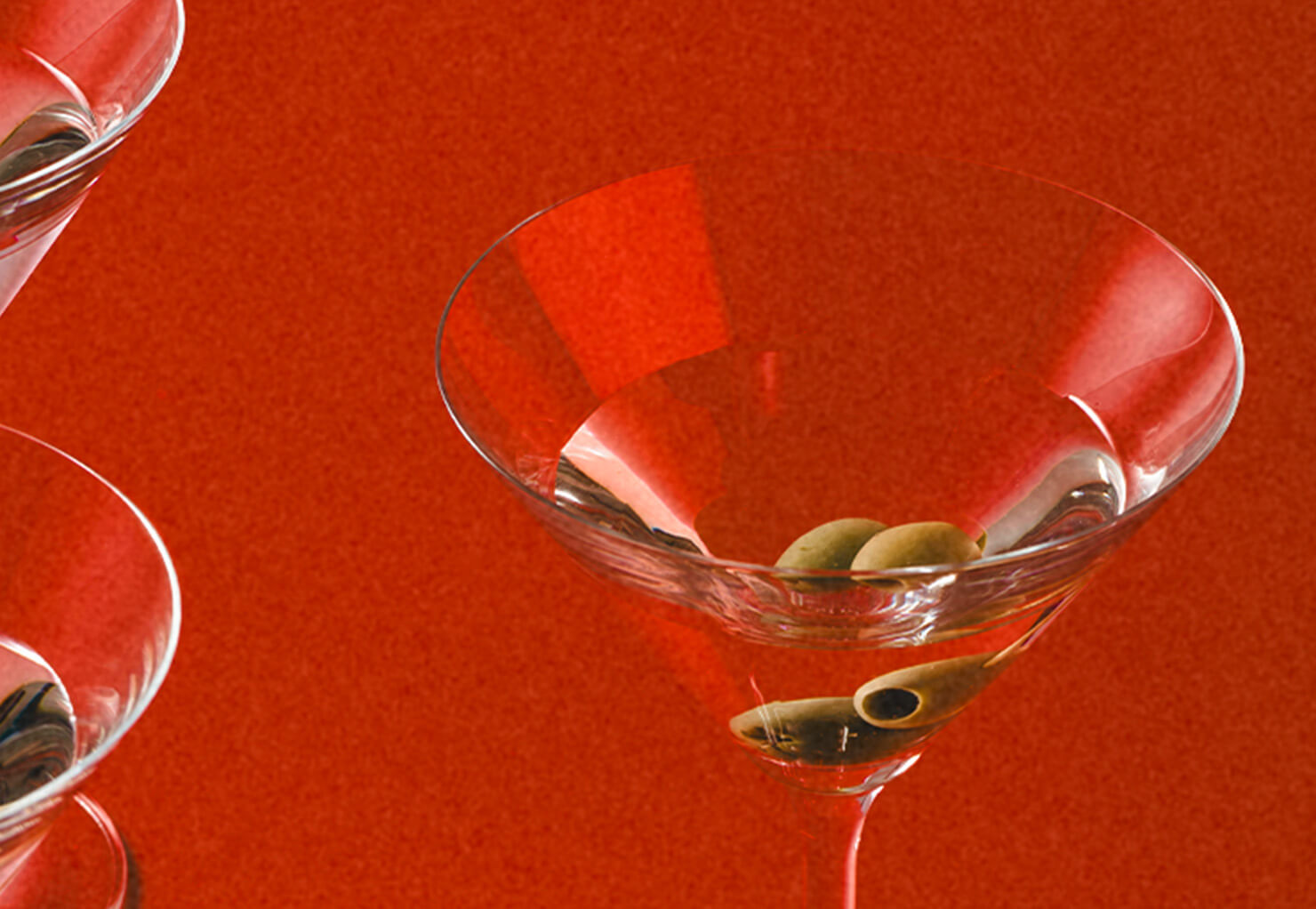 vodka martini with olives