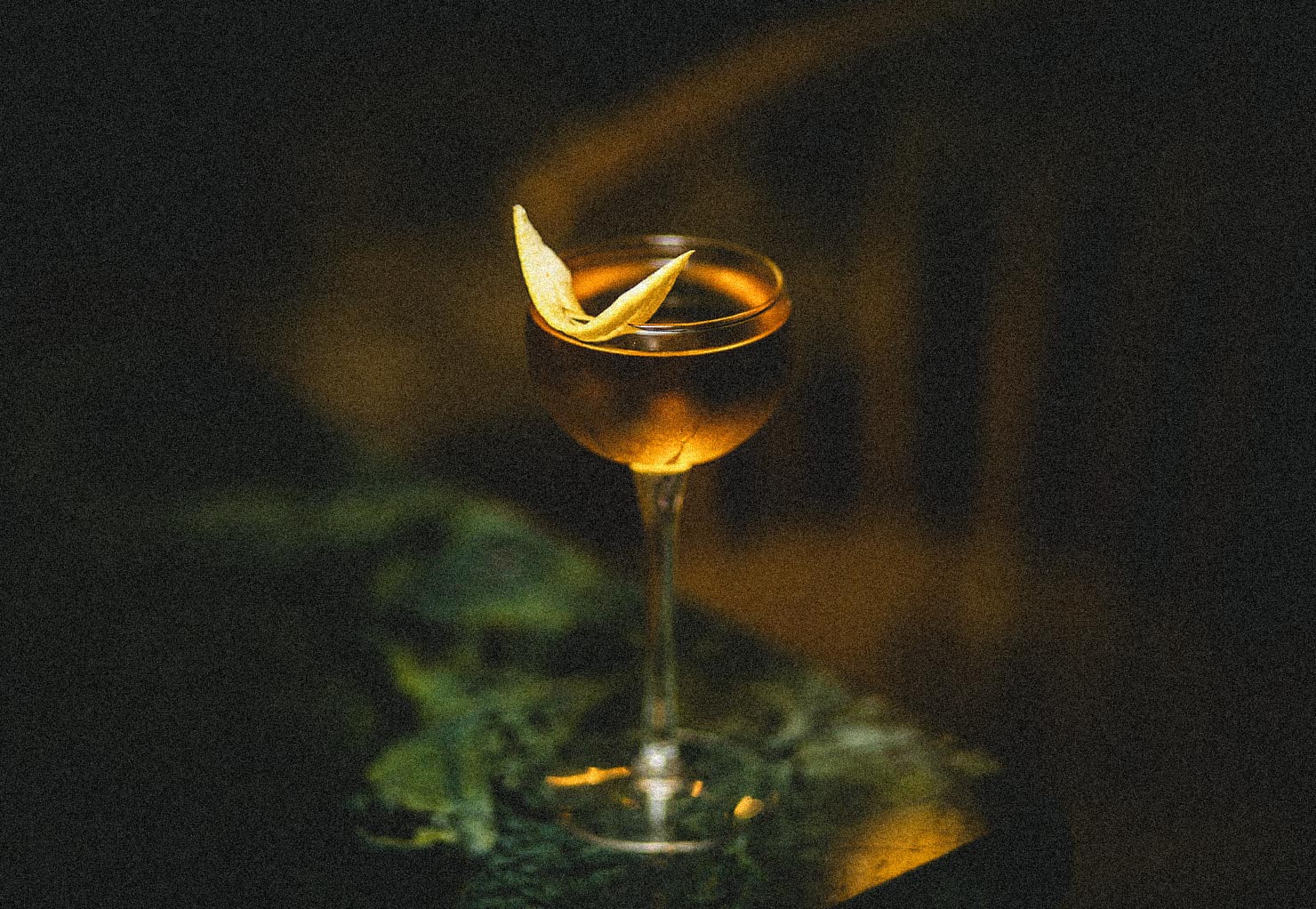 whiskey neat with a twist