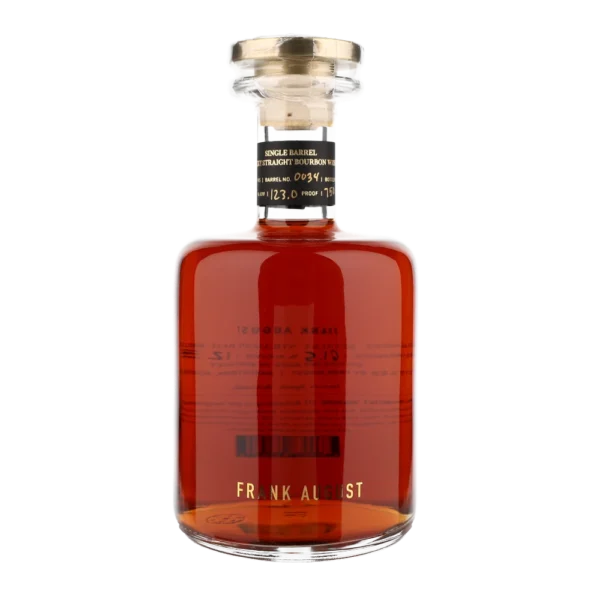 Frank August Single Barrel Bourbon Whiskey 750ml