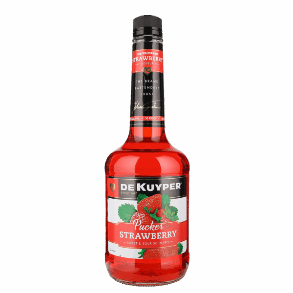 Dekuyper Pucker Strawberry Schnapps 750ml