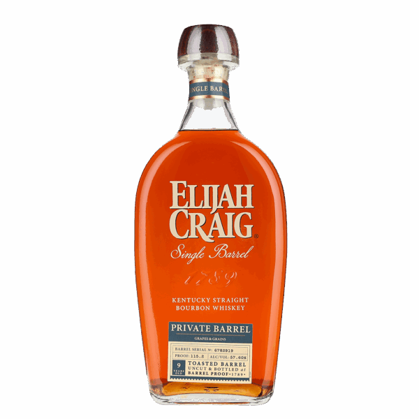 Elijah Craig Toasted Barrel Private Barrel 115.2 Bourbon Whiskey 750ml