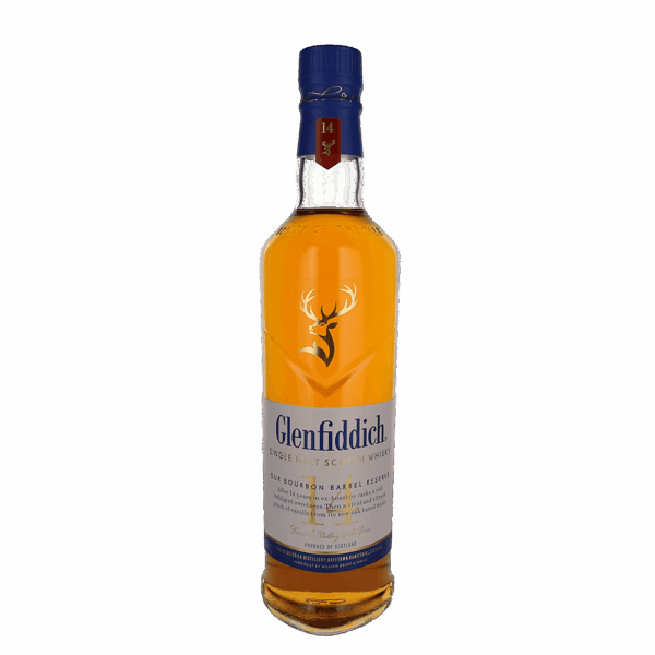 Glenfiddich Bourbon Barrel Reserve 14 Year Speyside Single Malt Whisky 750ml