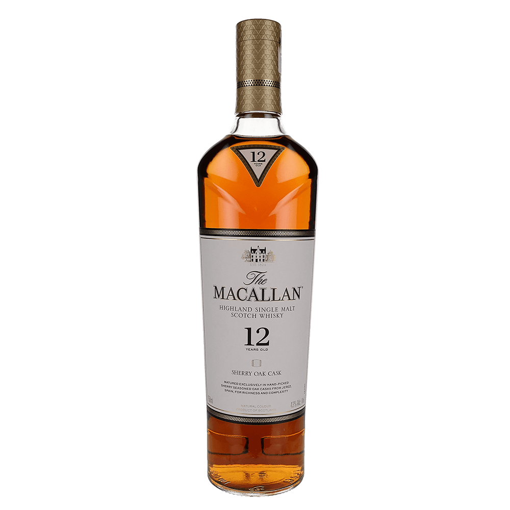 Macallan Sherry Oak 12 Year Highland Single Malt Whisky 750ml